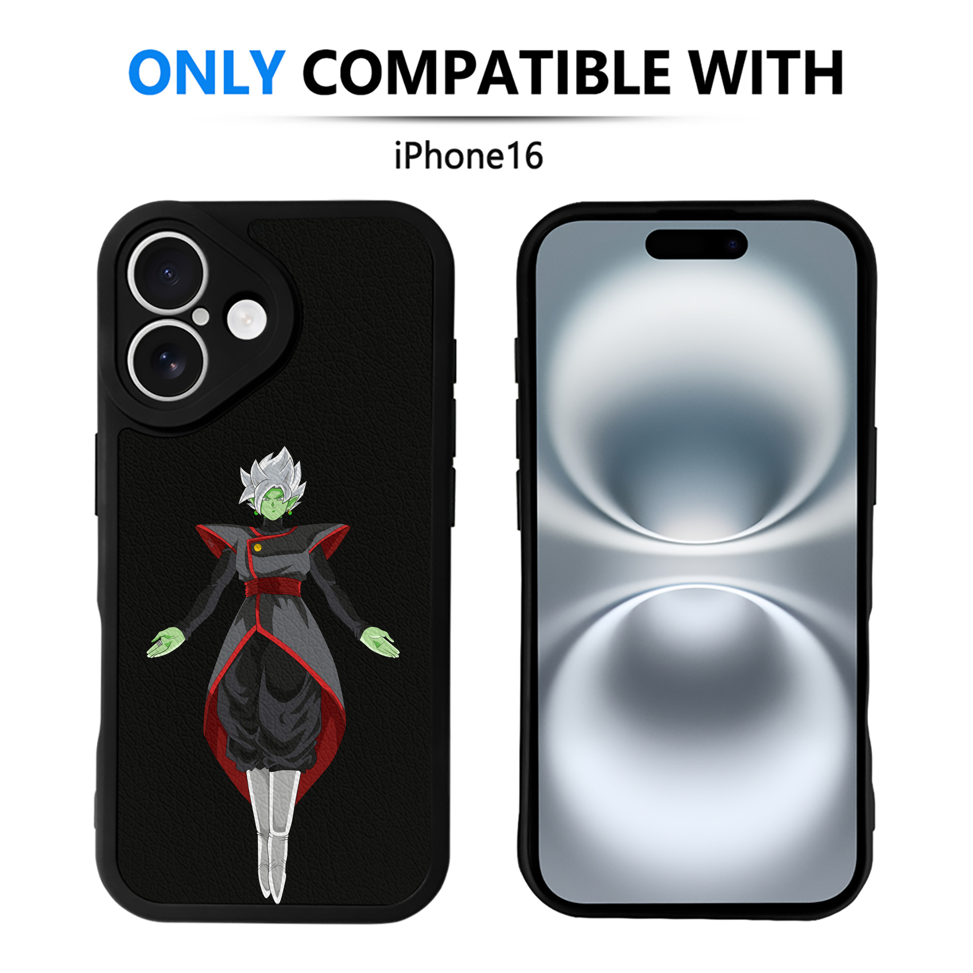 （画像用） ドラゴンボール DRAGON BALL 【iPhone 16シリーズ対応】シリコンスマホケース（レザー調） 材質：シリコン